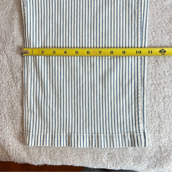 J. Crew Point Sur Women's Striped Jumpsuit Size 4 NWT Denim Wide Leg Tailored - Picture 15 of 15